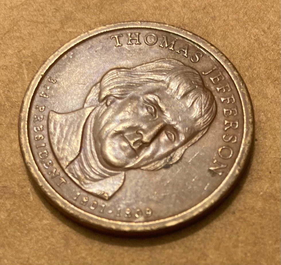 Gold-Dollar-Error?-Missing-Magn.-Layer?-Improperly-Annealed-Planchet?